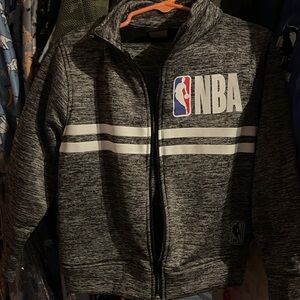 NBA Kids Charcoal Gray Zip-Up set